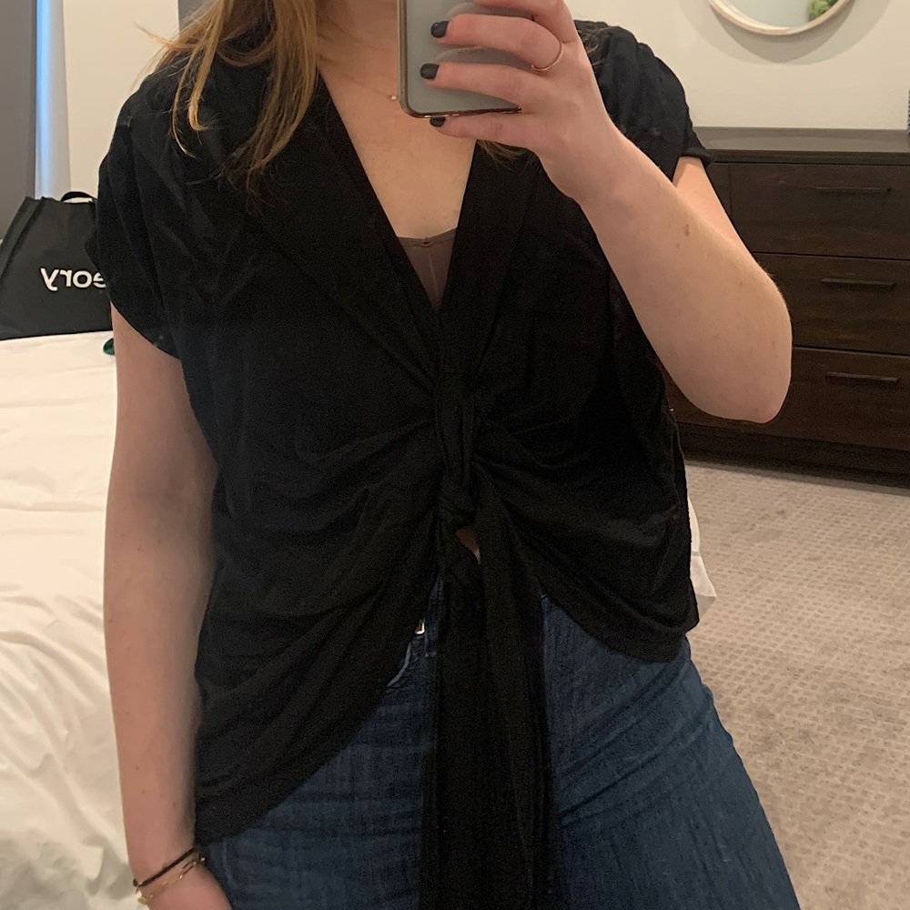 Zara loose black top